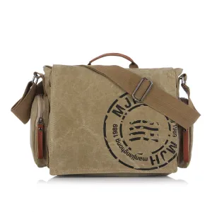 Sheldon Canvas Messenger Laptop Bag 14"