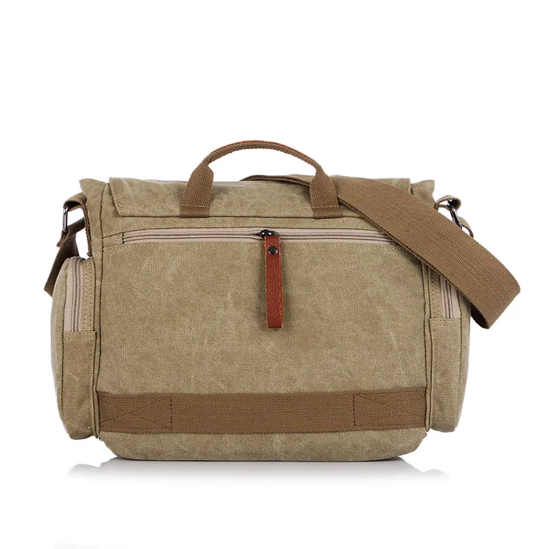 Sheldon Canvas Messenger Laptop Bag 14"