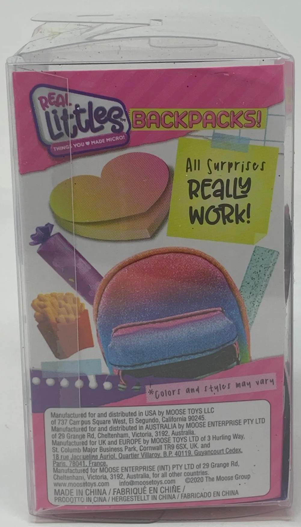 Shopkins Real Littles Backpack Series 2 (Complete set of 6)