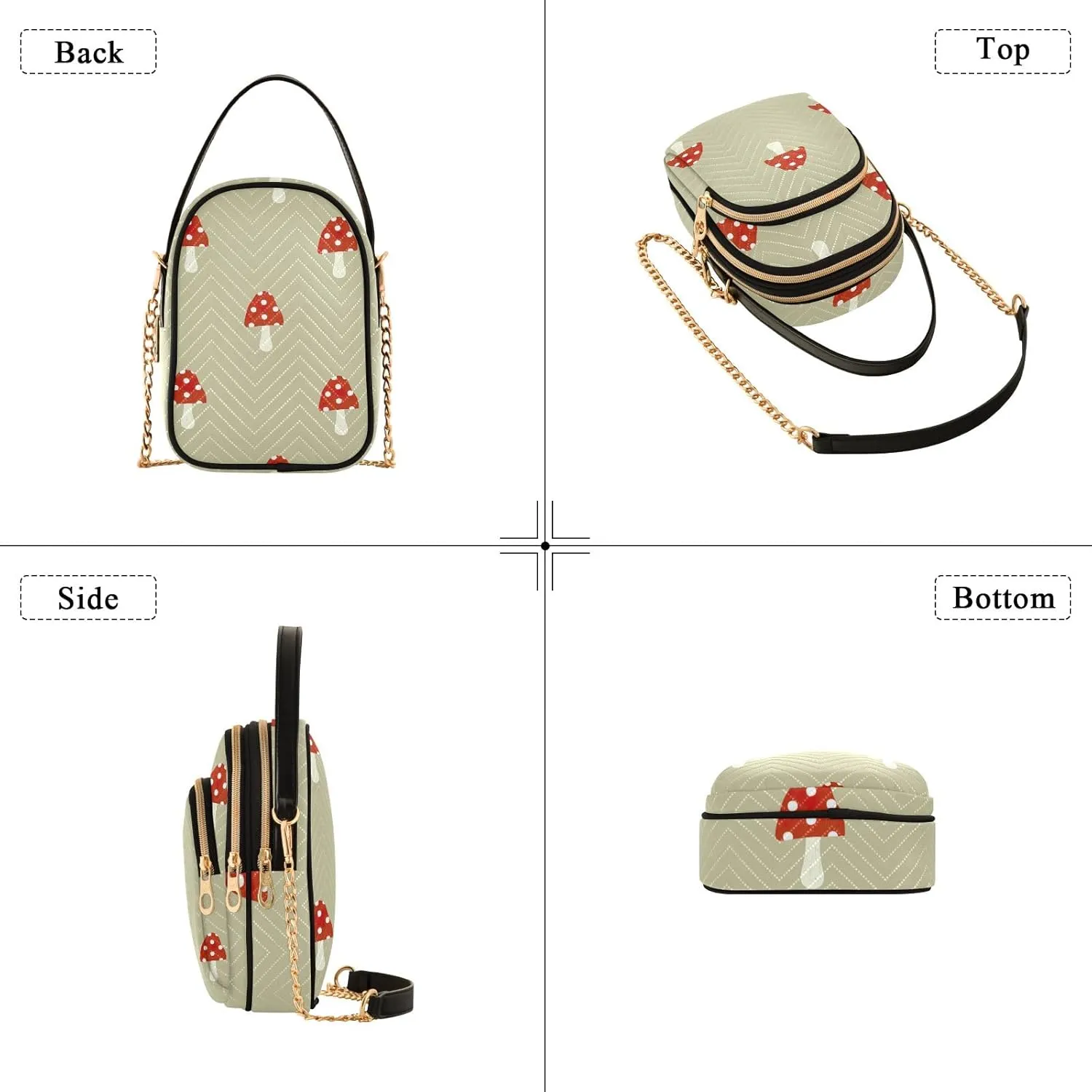 Skull Graphic Design Shoulder Bags Quilted Handbag