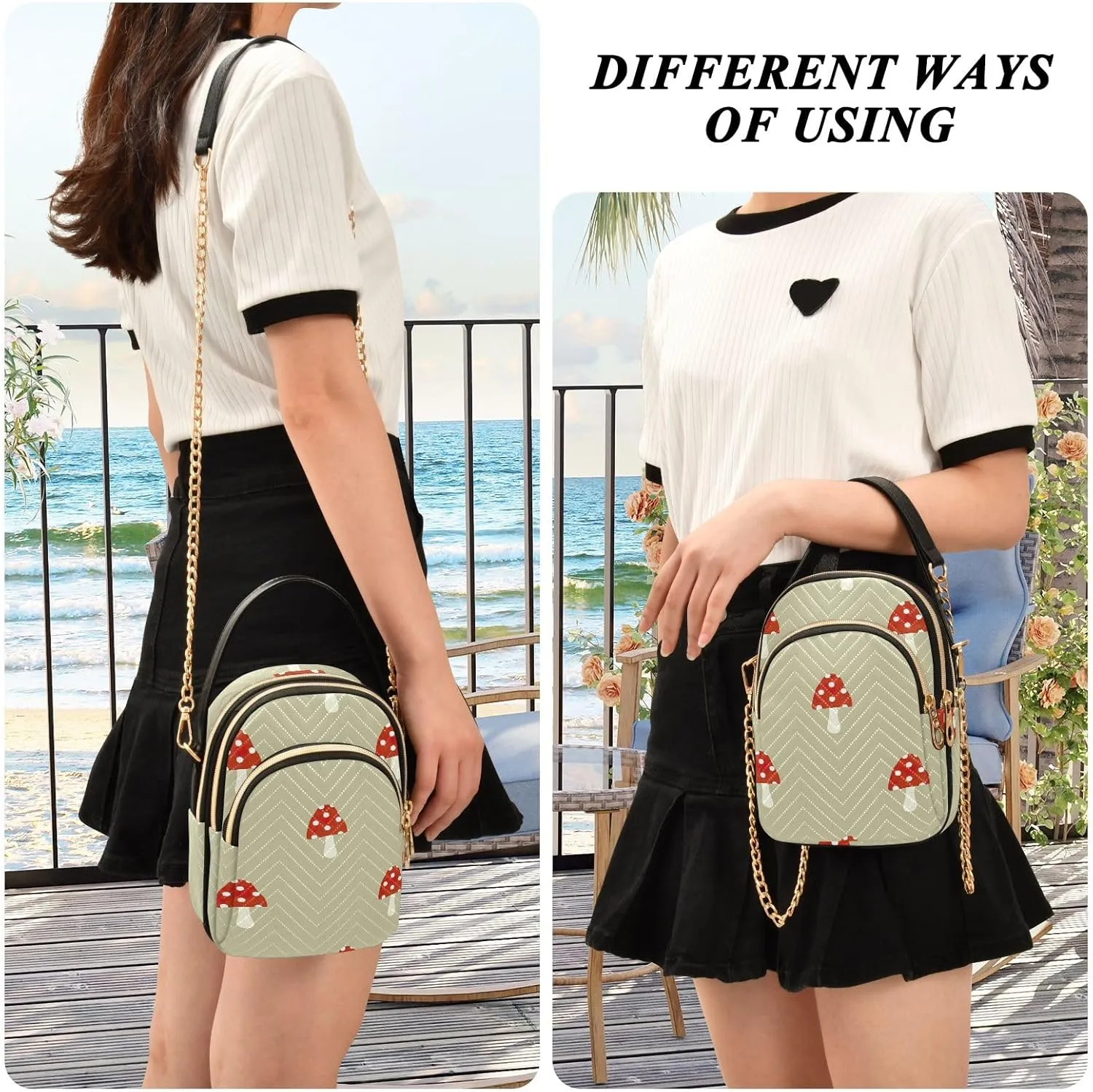 Skull Graphic Design Shoulder Bags Quilted Handbag