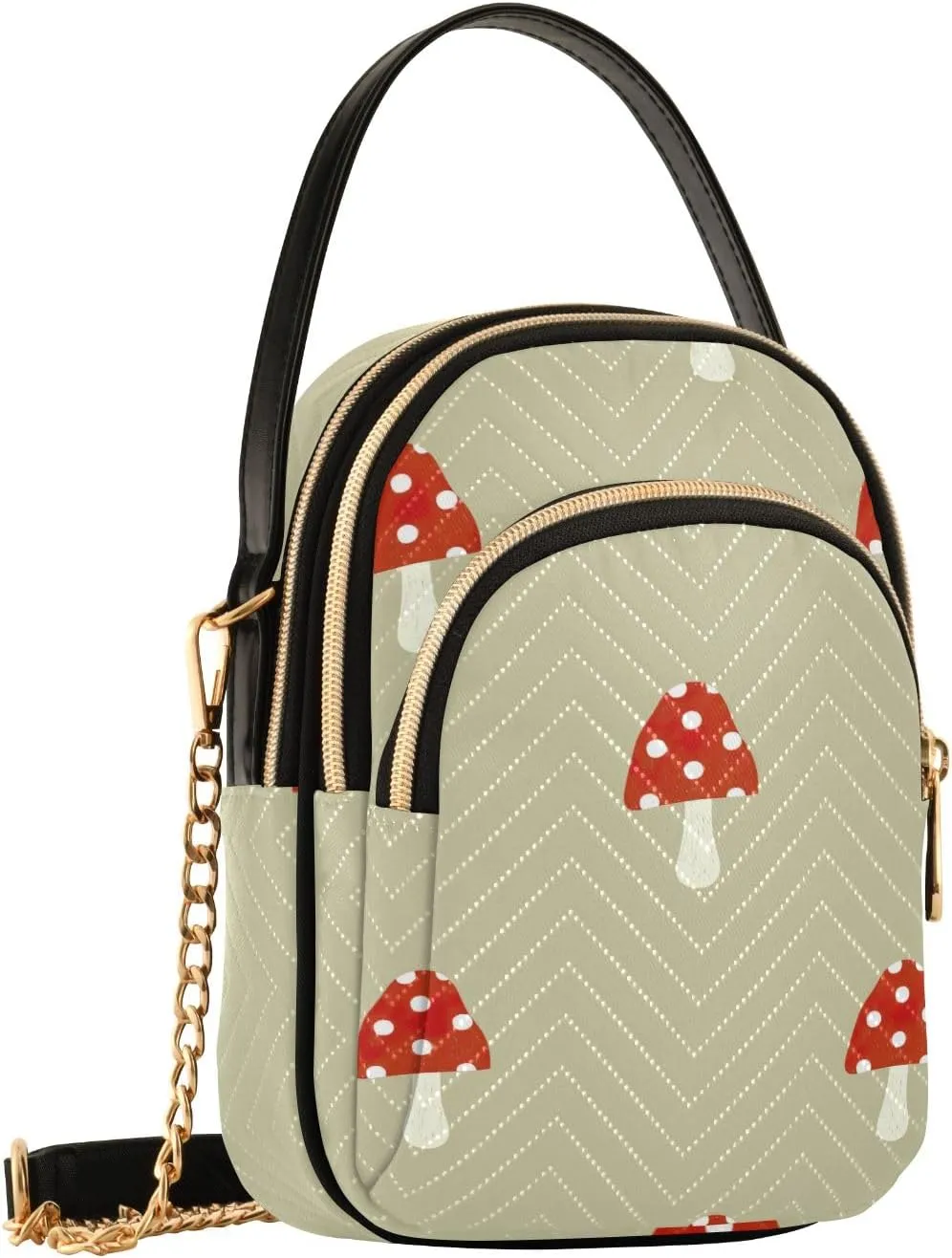 Skull Graphic Design Shoulder Bags Quilted Handbag
