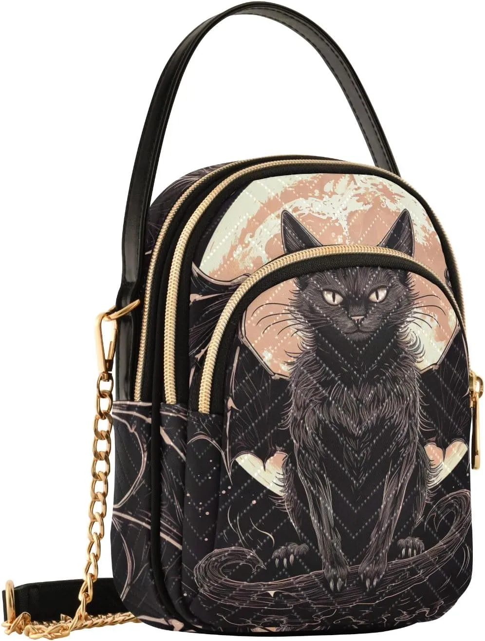 Skull Graphic Design Shoulder Bags Quilted Handbag