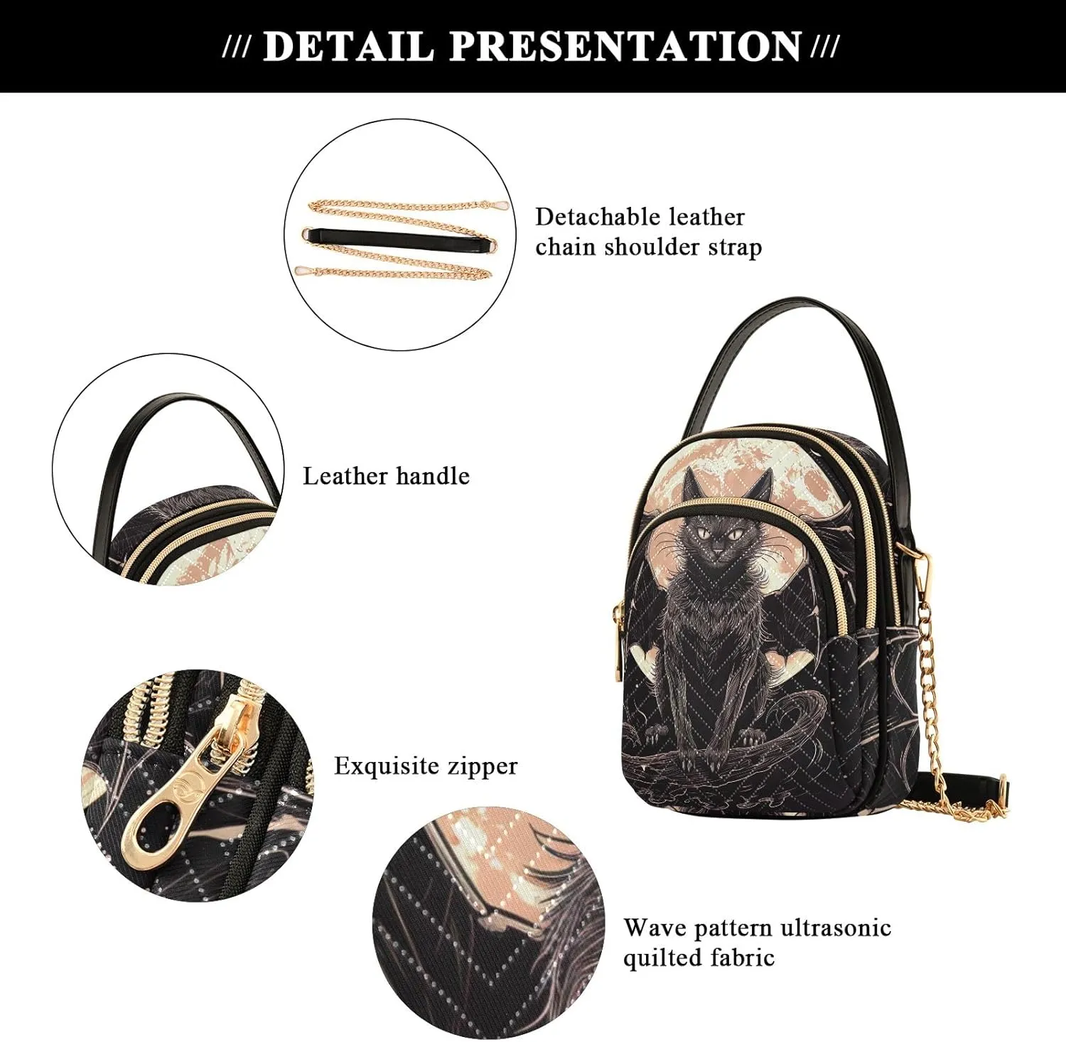 Skull Graphic Design Shoulder Bags Quilted Handbag