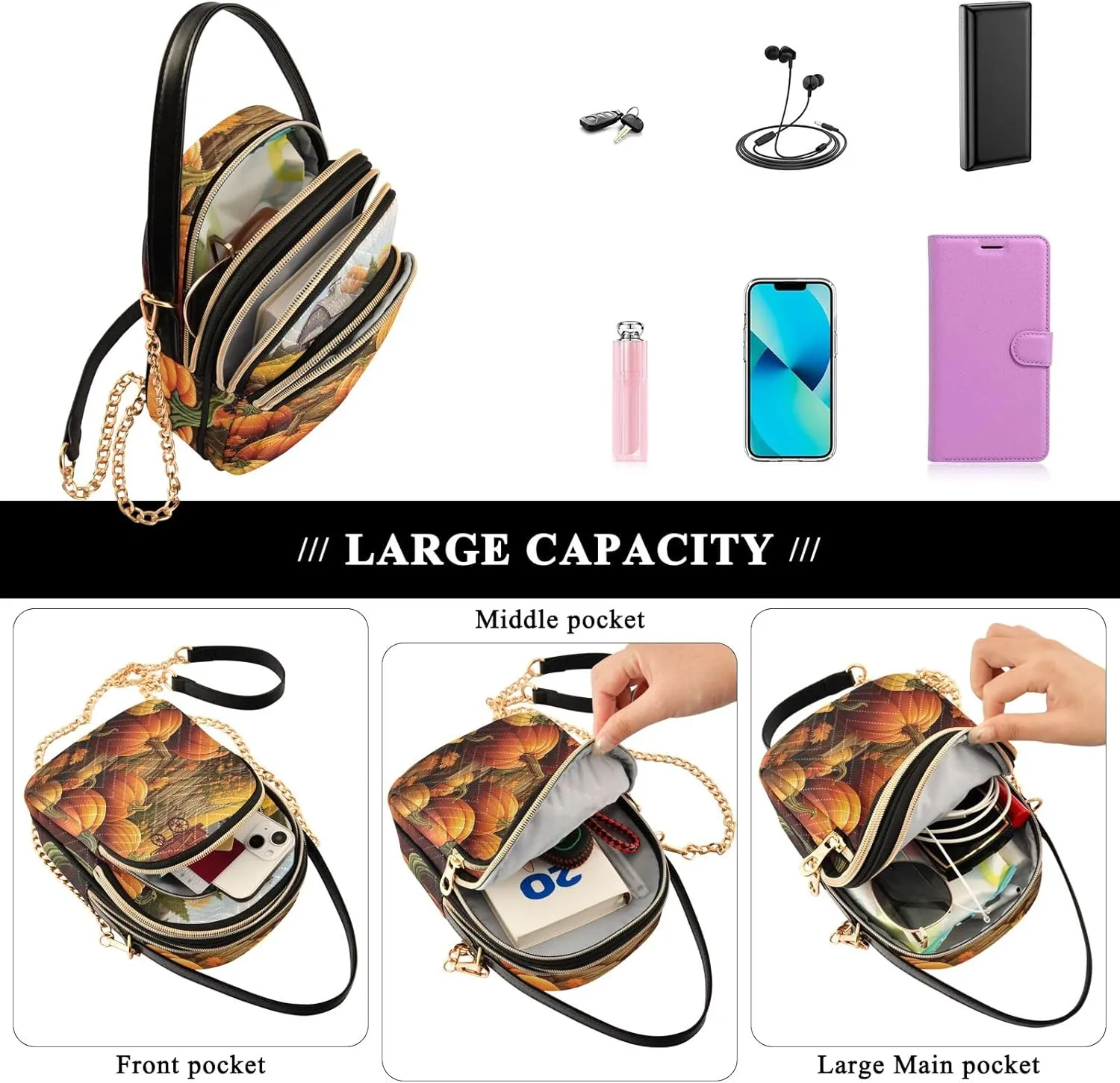 Skull Graphic Design Shoulder Bags Quilted Handbag