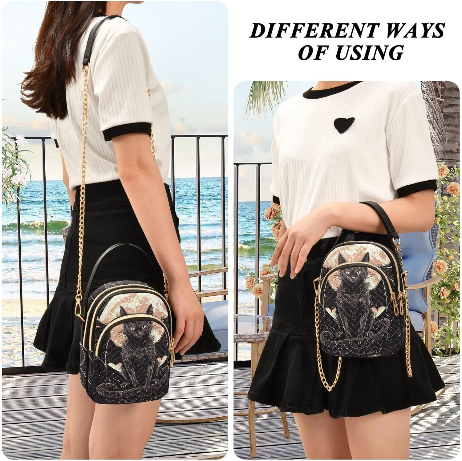 Skull Graphic Design Shoulder Bags Quilted Handbag