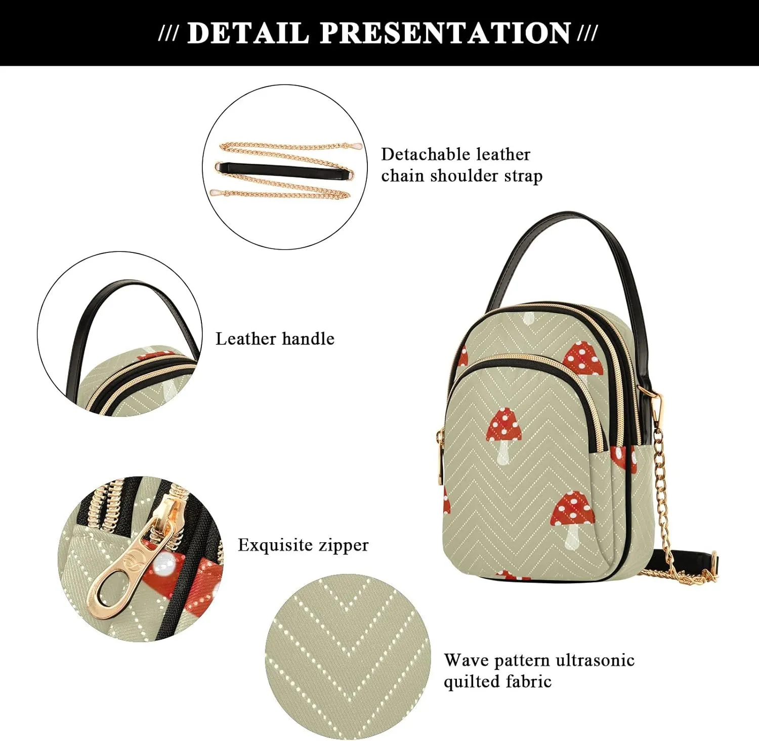 Skull Graphic Design Shoulder Bags Quilted Handbag
