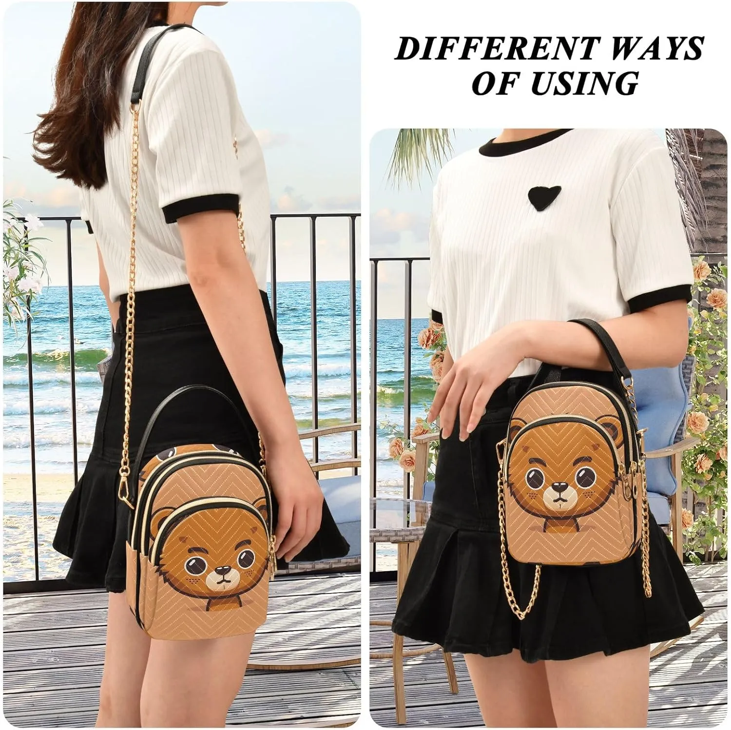 Skull Graphic Design Shoulder Bags Quilted Handbag