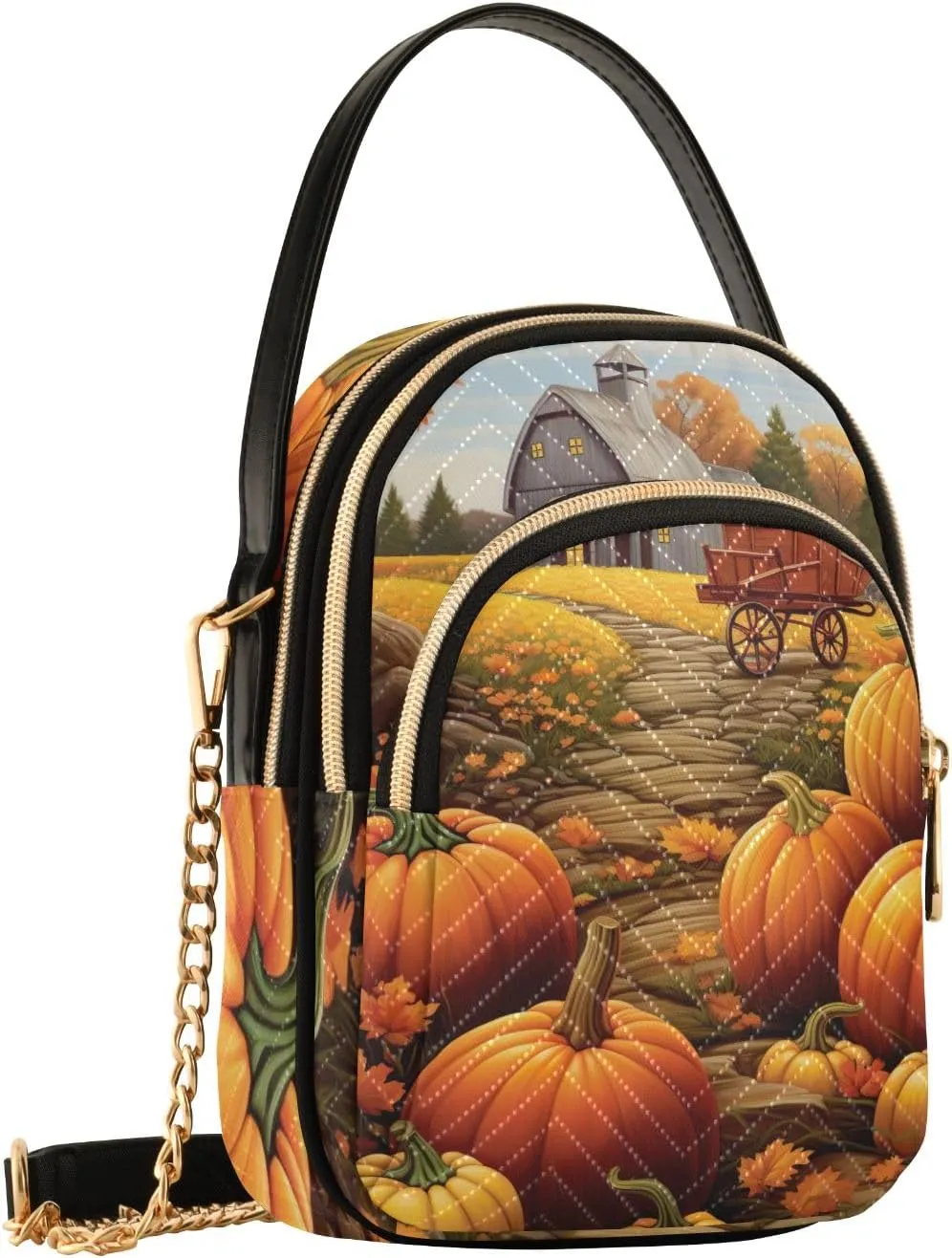 Skull Graphic Design Shoulder Bags Quilted Handbag