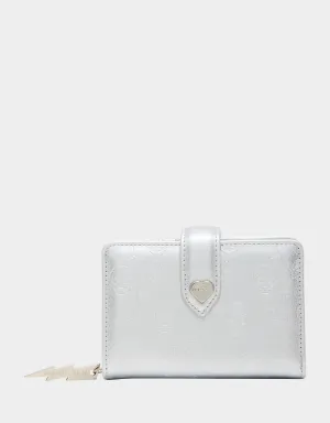 SKULLS & ROSES WALLET SILVER