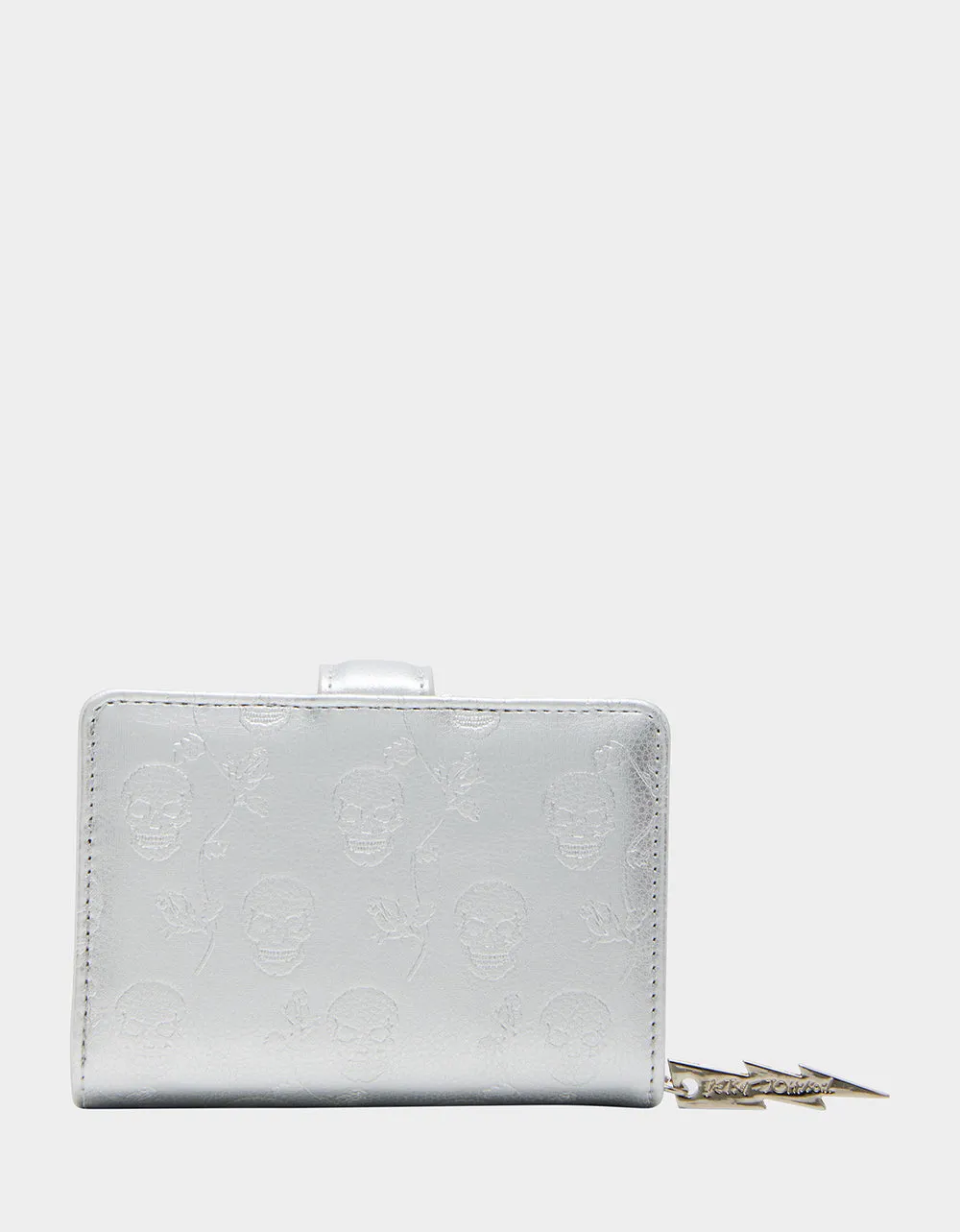 SKULLS & ROSES WALLET SILVER