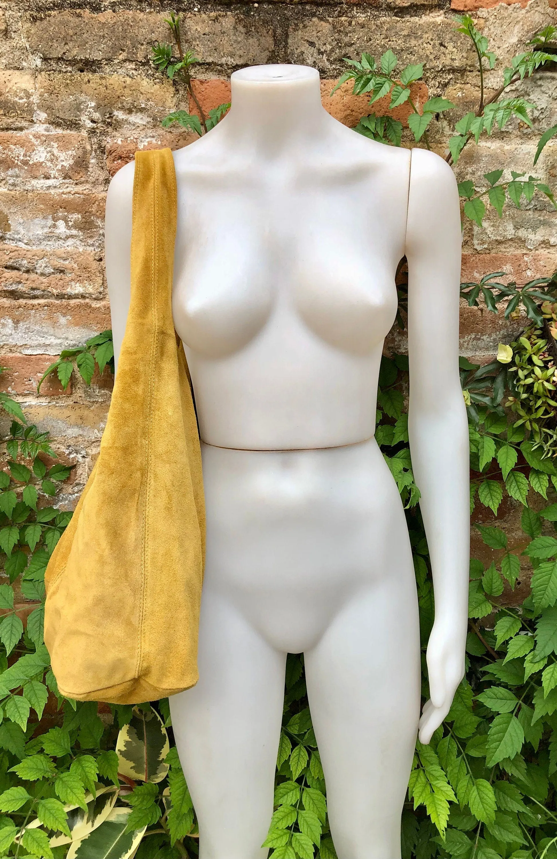 Slouch bag. Large TOTE leather bag in MUSTARD yellow. Soft natural suede, genuine hobo leather bag. MUSTARD yellow suede bag.Hobo,laptop bag