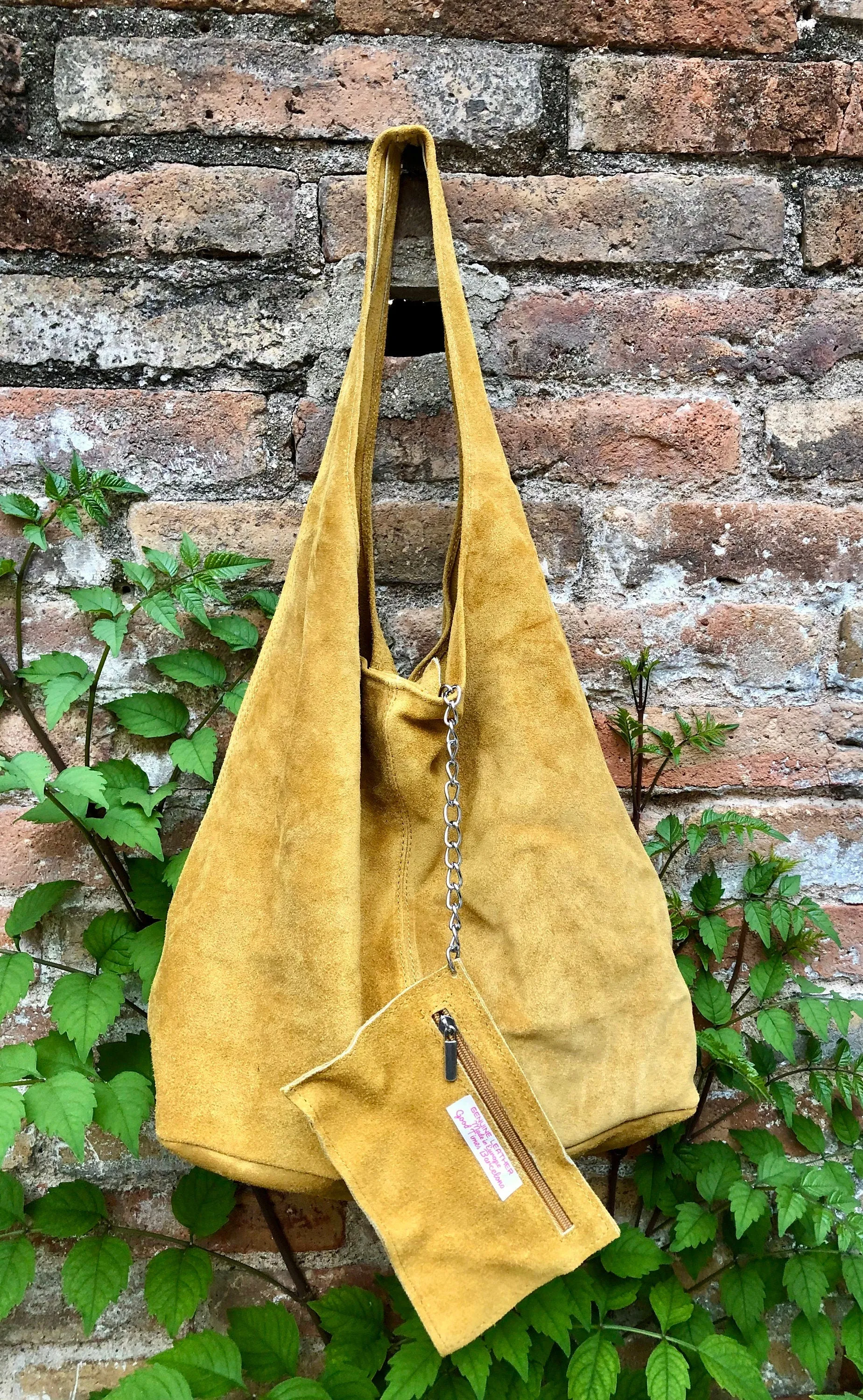 Slouch bag. Large TOTE leather bag in MUSTARD yellow. Soft natural suede, genuine hobo leather bag. MUSTARD yellow suede bag.Hobo,laptop bag