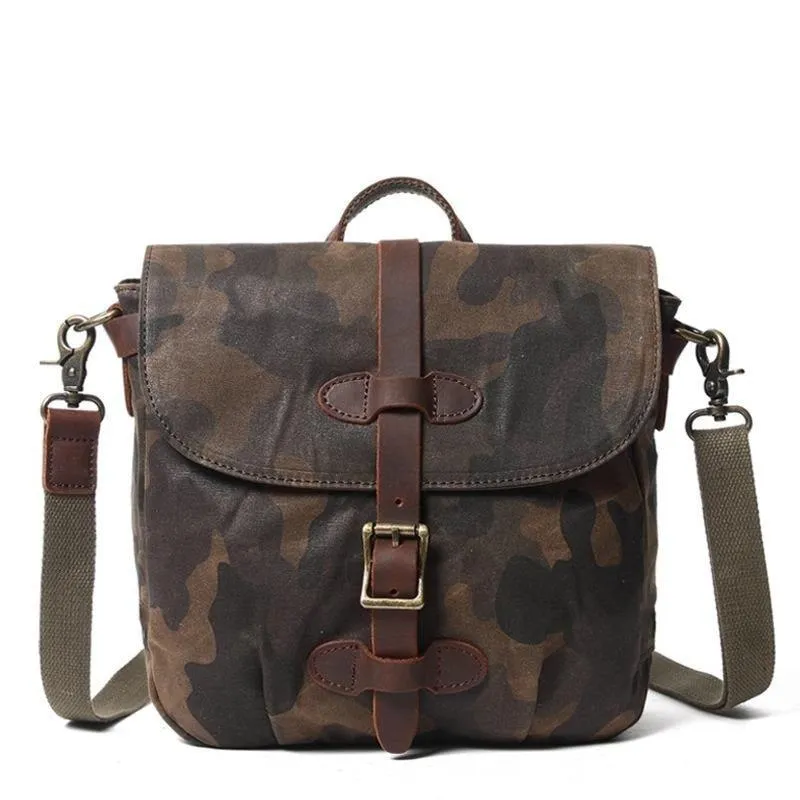 Small Canvas Military Messenger Bag Mens