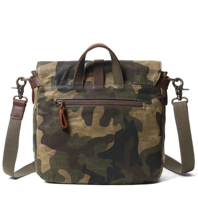Small Canvas Military Messenger Bag Mens
