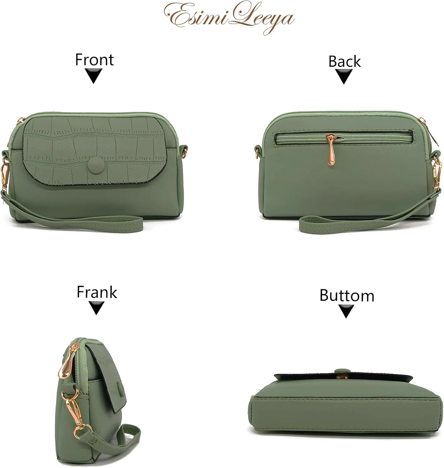 Small Cross Body Bag for Woman Crossbody Wallet Purse Mini handbags with Wristlet Strap