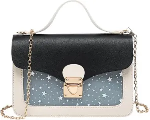 Small Crossbody Purse for Women Chain Shoulder Handbag Mini Cute Cross Body Bag with Detachable Chain Strap