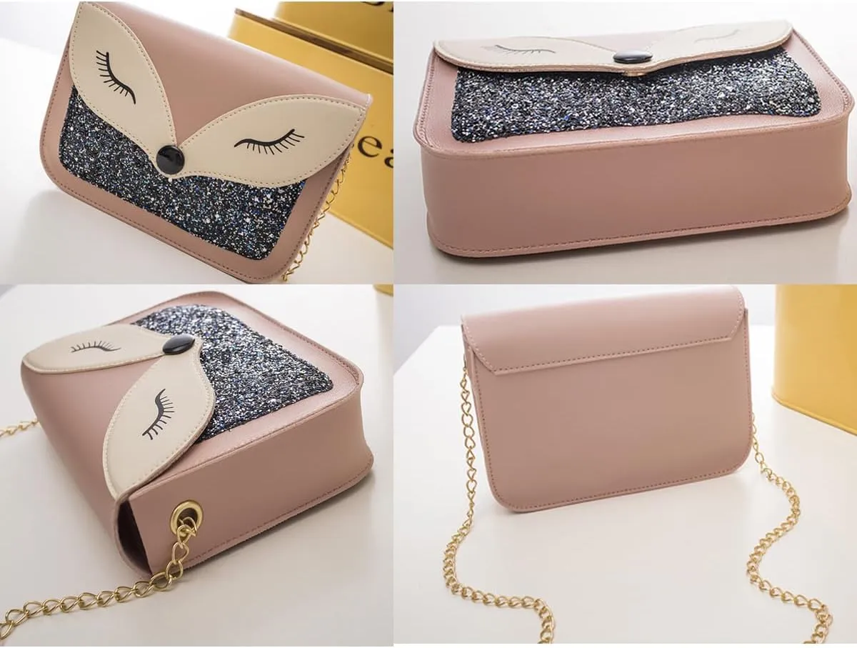 Small Crossbody Purse for Women Chain Shoulder Handbag Mini Cute Cross Body Bag with Detachable Chain Strap