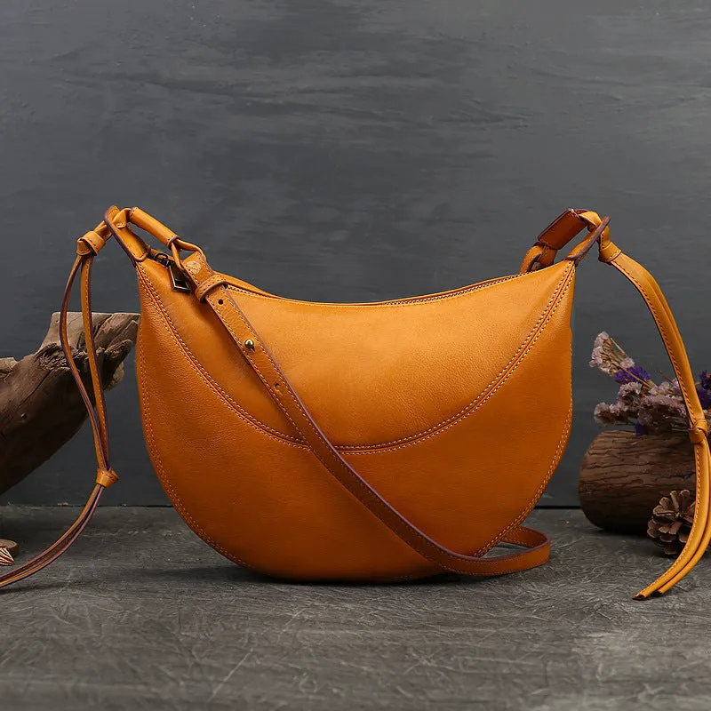 Small Hobo Bag Leather Hobo Crossbody Women's Leather Hobo Bags