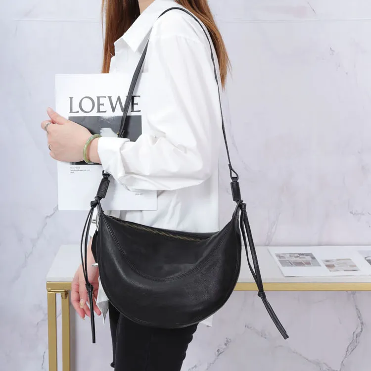 Small Hobo Bag Leather Hobo Crossbody Women's Leather Hobo Bags