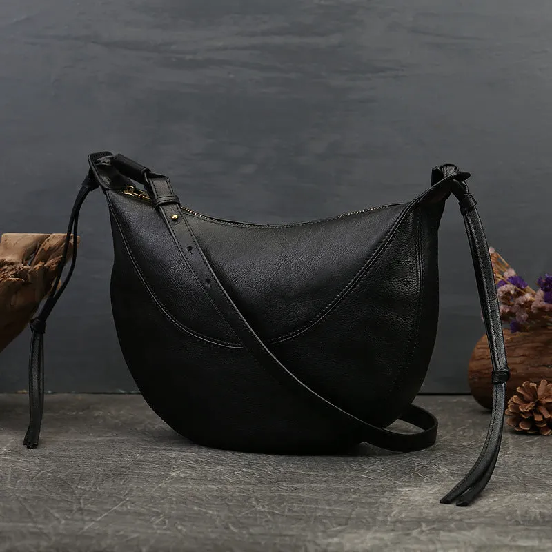 Small Hobo Bag Leather Hobo Crossbody Women's Leather Hobo Bags