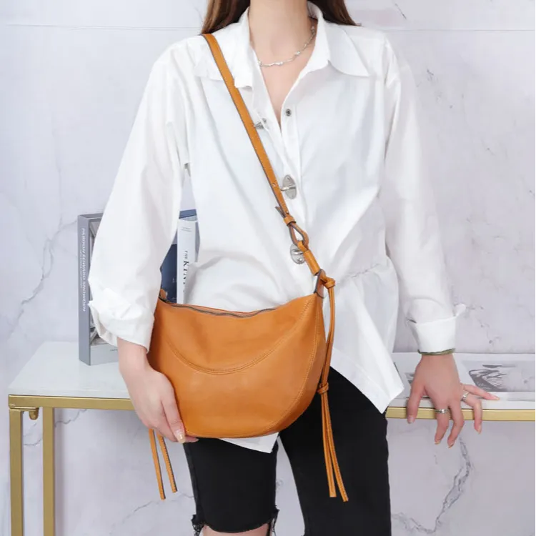 Small Hobo Bag Leather Hobo Crossbody Women's Leather Hobo Bags