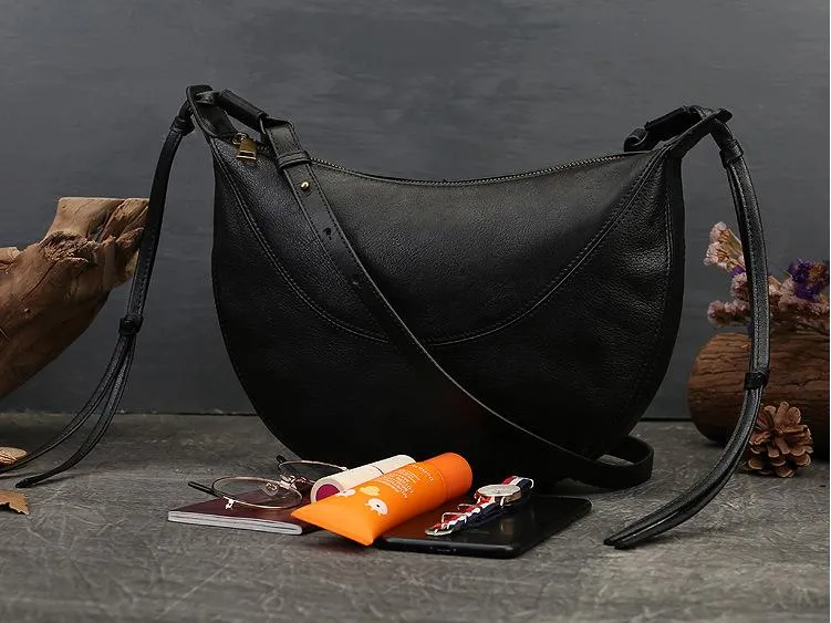 Small Hobo Bag Leather Hobo Crossbody Women's Leather Hobo Bags