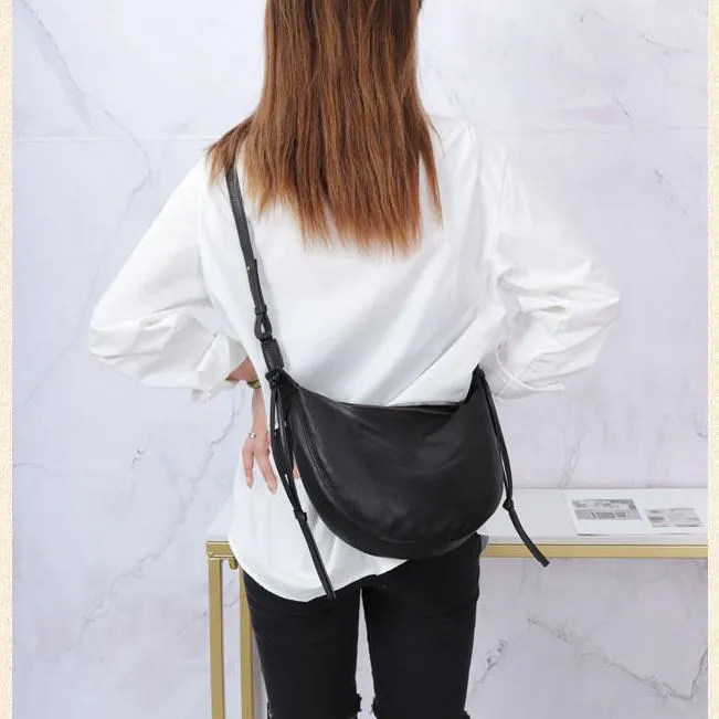 Small Hobo Bag Leather Hobo Crossbody Women's Leather Hobo Bags