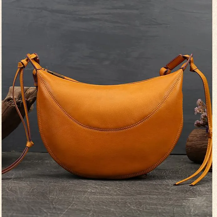 Small Hobo Bag Leather Hobo Crossbody Women's Leather Hobo Bags