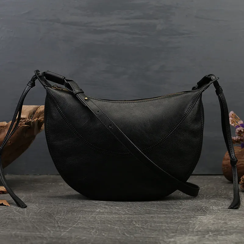 Small Hobo Bag Leather Hobo Crossbody Women's Leather Hobo Bags