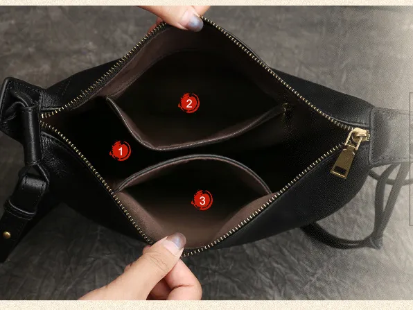 Small Hobo Bag Leather Hobo Crossbody Women's Leather Hobo Bags