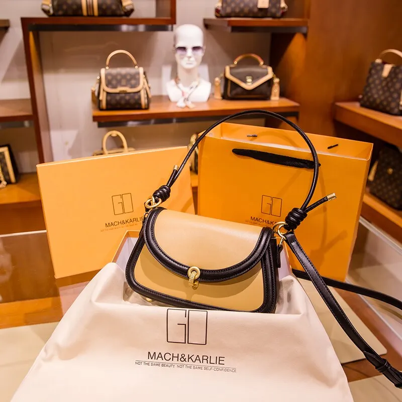 Small Leather Square Luxury Women Shoulder Messenger Bags