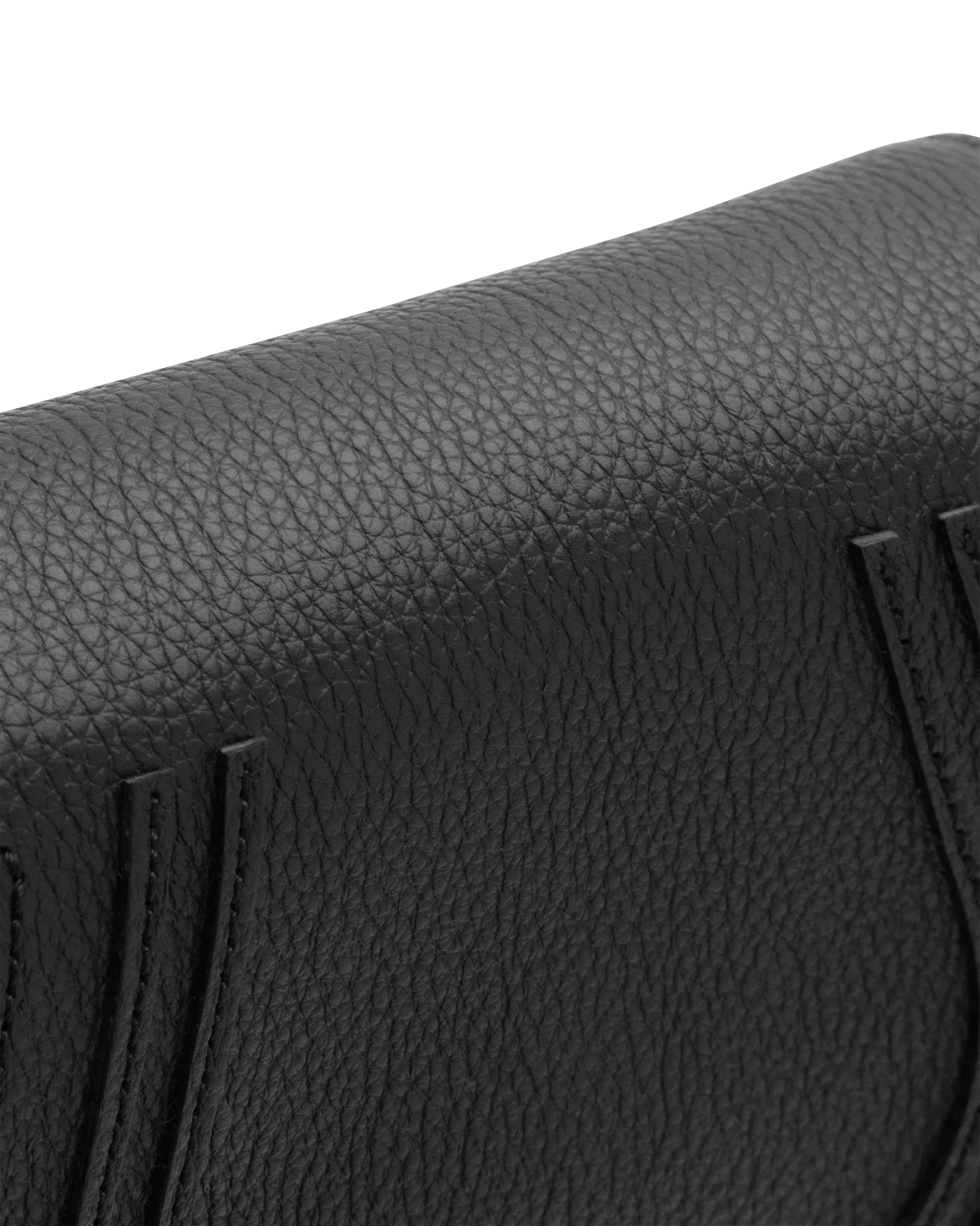 Small Marcie Grained Leather Saddle Bag
