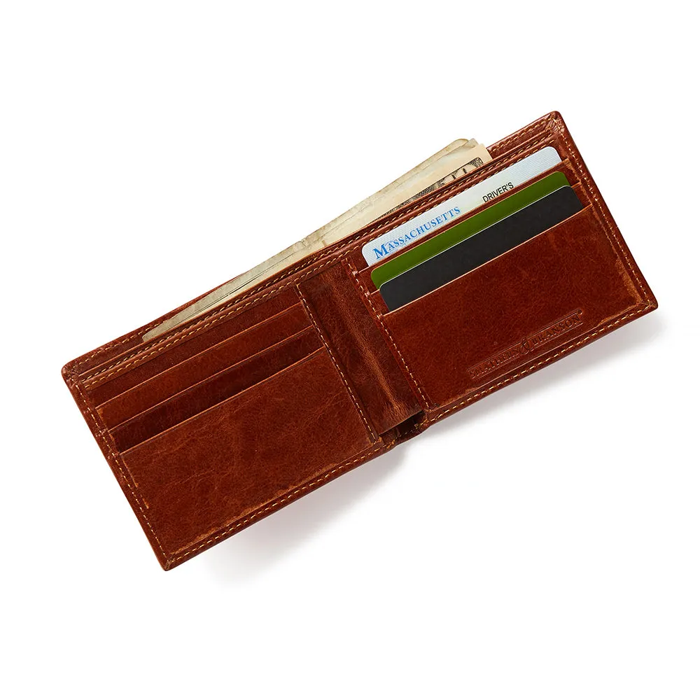 Smathers & Branson Nantucket Island Needlepoint Bifold Wallet - Navy