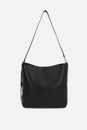Smooth Leather Hobo Shoulder Bag
