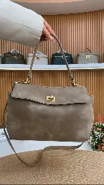 Spacious Frosted Leather Tote Bag with Detachable Strap