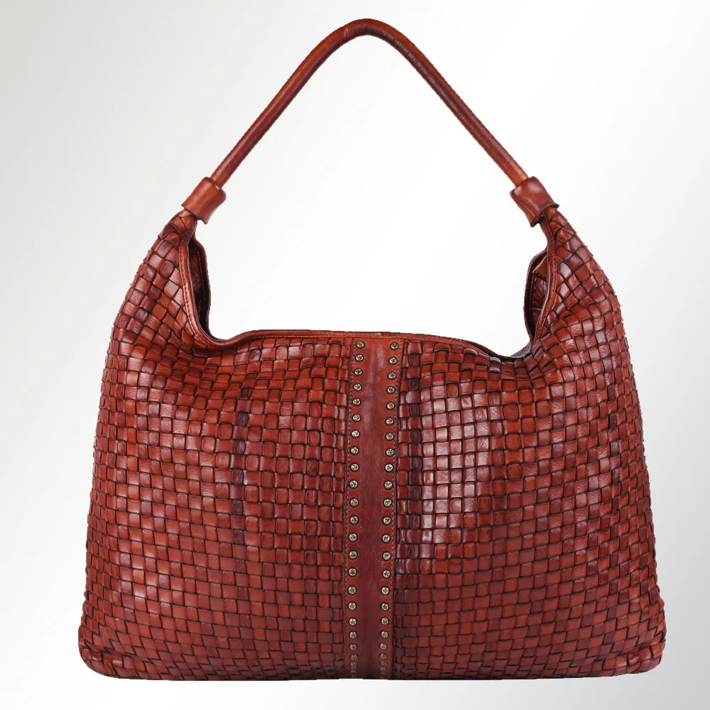 Spaghetti Western Swc141Cg Hobo Vintage Handmade Drum Dyed Genuine European Cowhide Leather Women Bag Western Handbag Purse