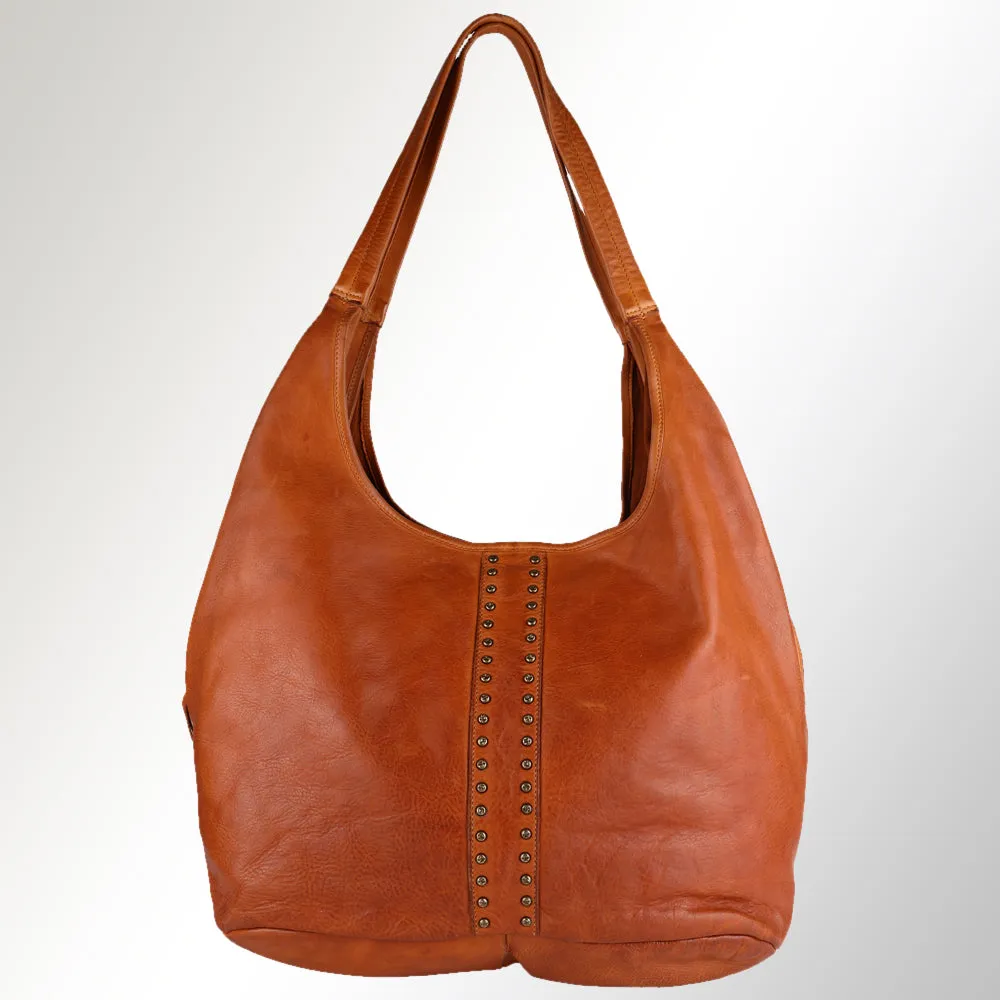 Spaghetti Western Swc184Mtd Hobo Vintage Handmade Drum Dyed Genuine European Cowhide Leather Women Bag Western Handbag Purse