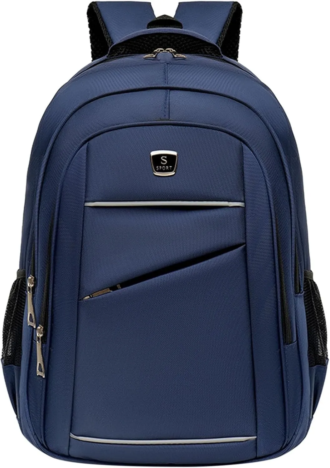 Student Backpack Fashionable New Pattern Simple Solid Color Large Capacity Convertible Backpack (Blue, One Size)