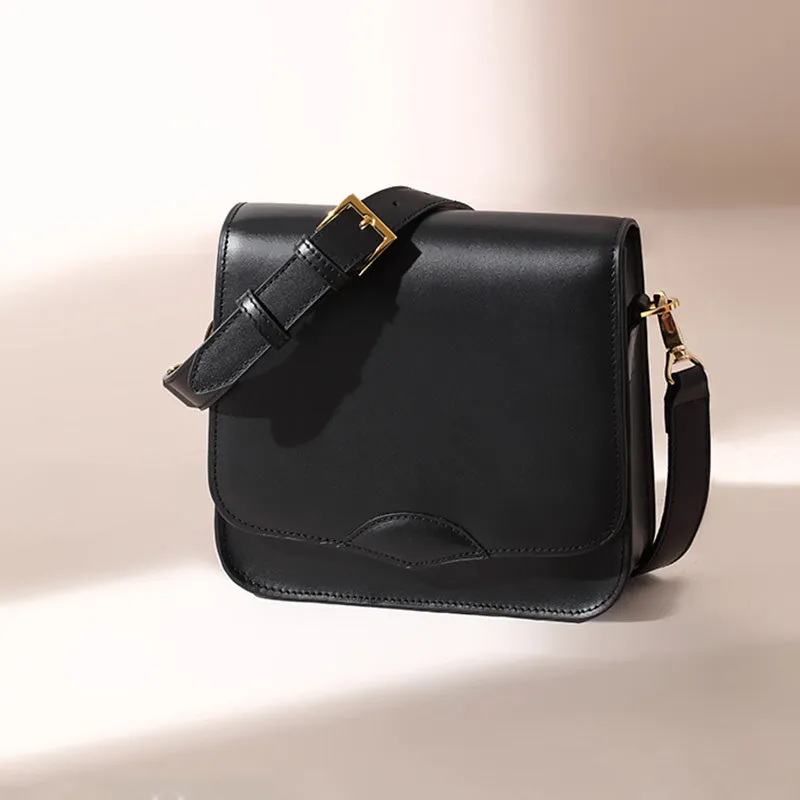 Stylish Ladies Black Leather Handbags Shoulder Bag Purses for Women