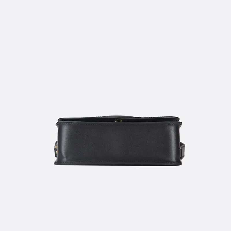 Stylish Ladies Black Leather Handbags Shoulder Bag Purses for Women