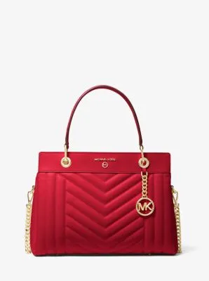 Susan Medium Quilted Leather Satchel