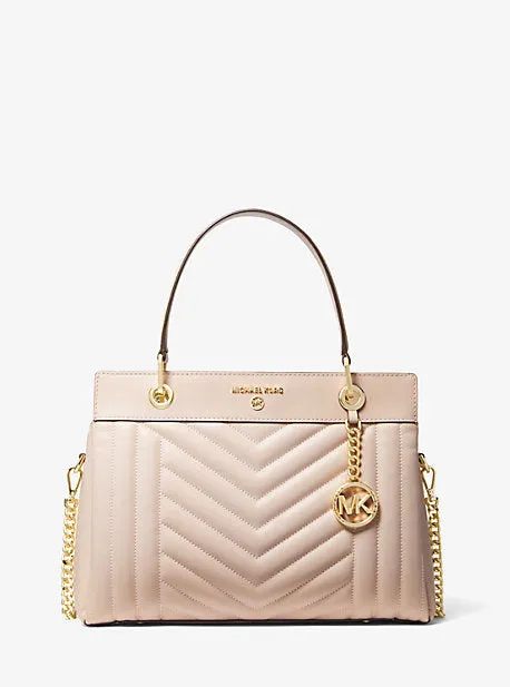 Susan Medium Quilted Leather Satchel