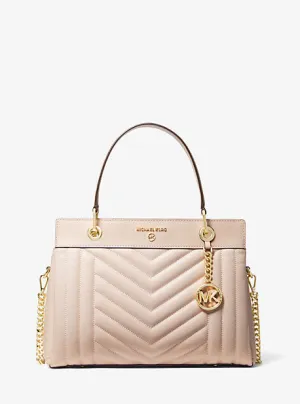 Susan Medium Quilted Leather Satchel
