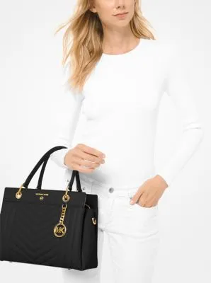 Susan Medium Quilted Leather Satchel