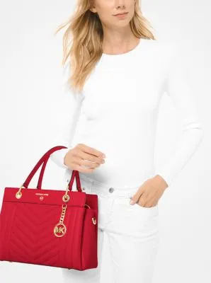 Susan Medium Quilted Leather Satchel