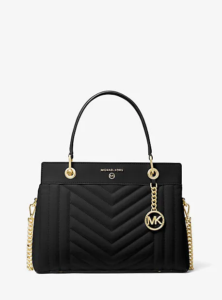 Susan Medium Quilted Leather Satchel