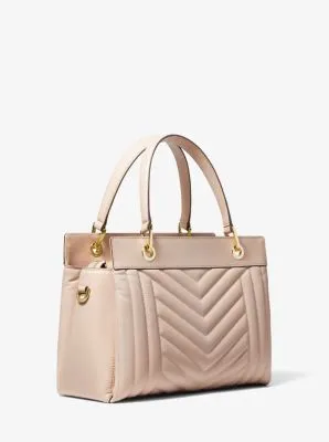 Susan Medium Quilted Leather Satchel