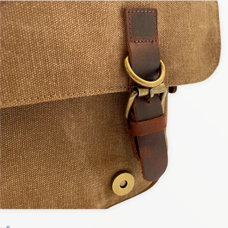 Tasche Canvas & Leather Messenger Bag 15 inch