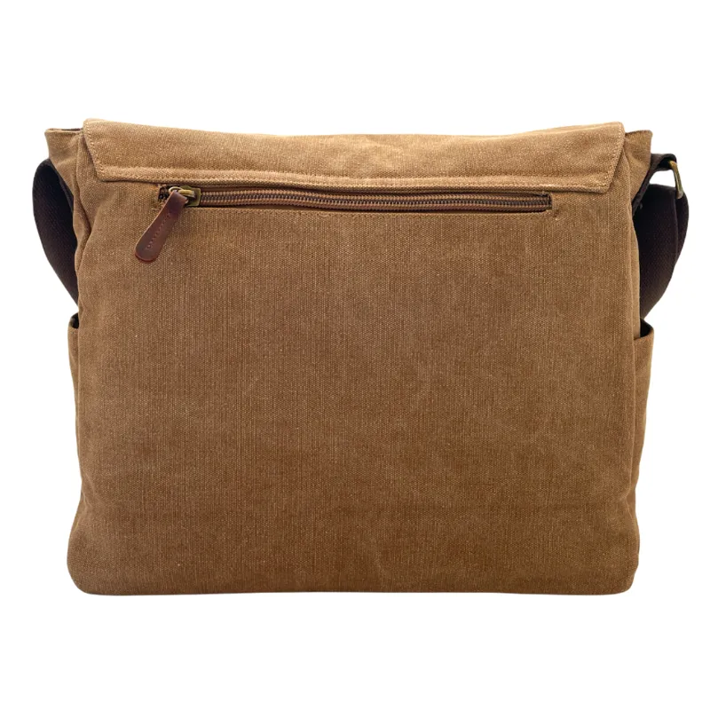 Tasche Canvas & Leather Messenger Bag 15 inch